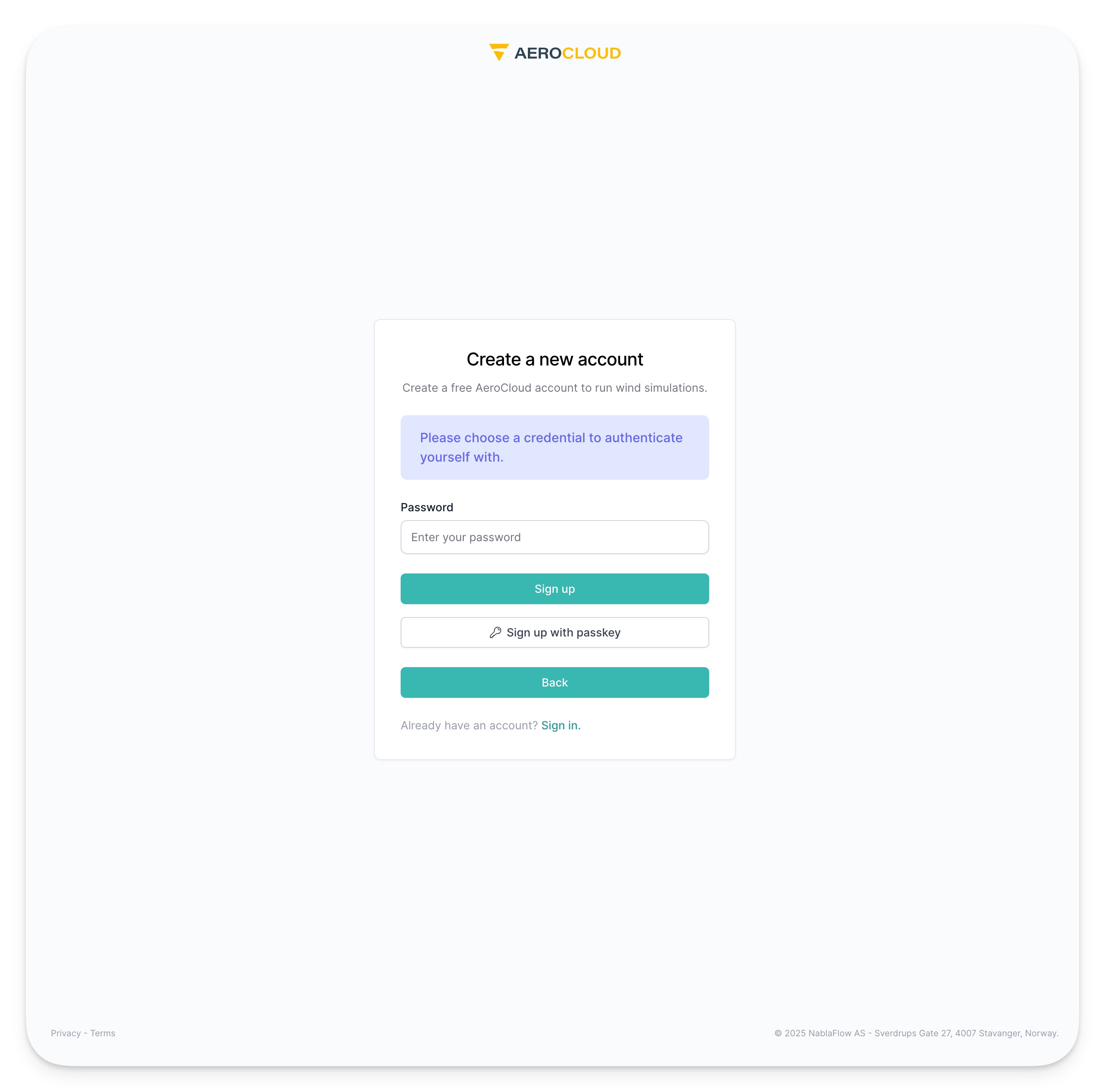 Select authentication