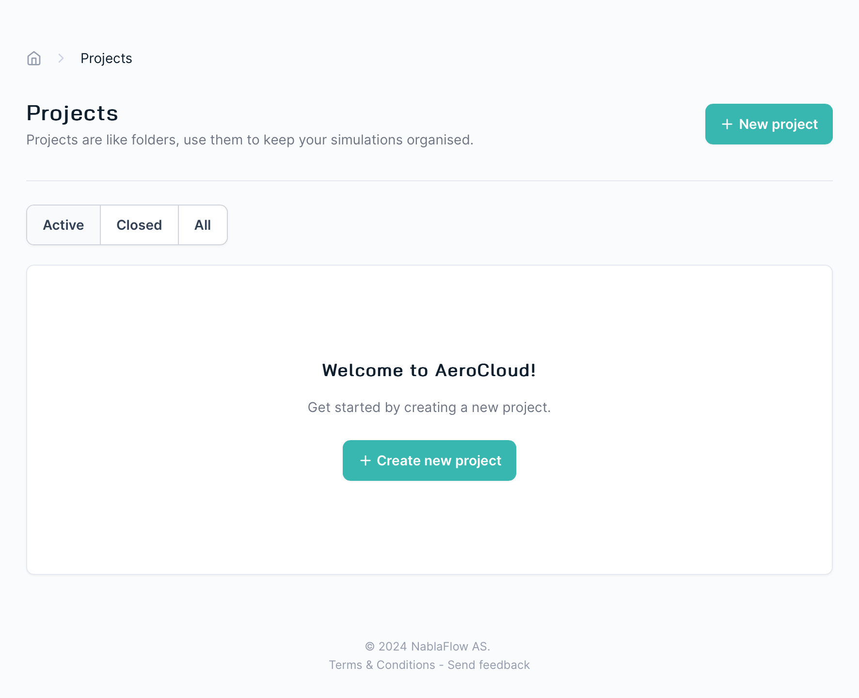 Creating a new project