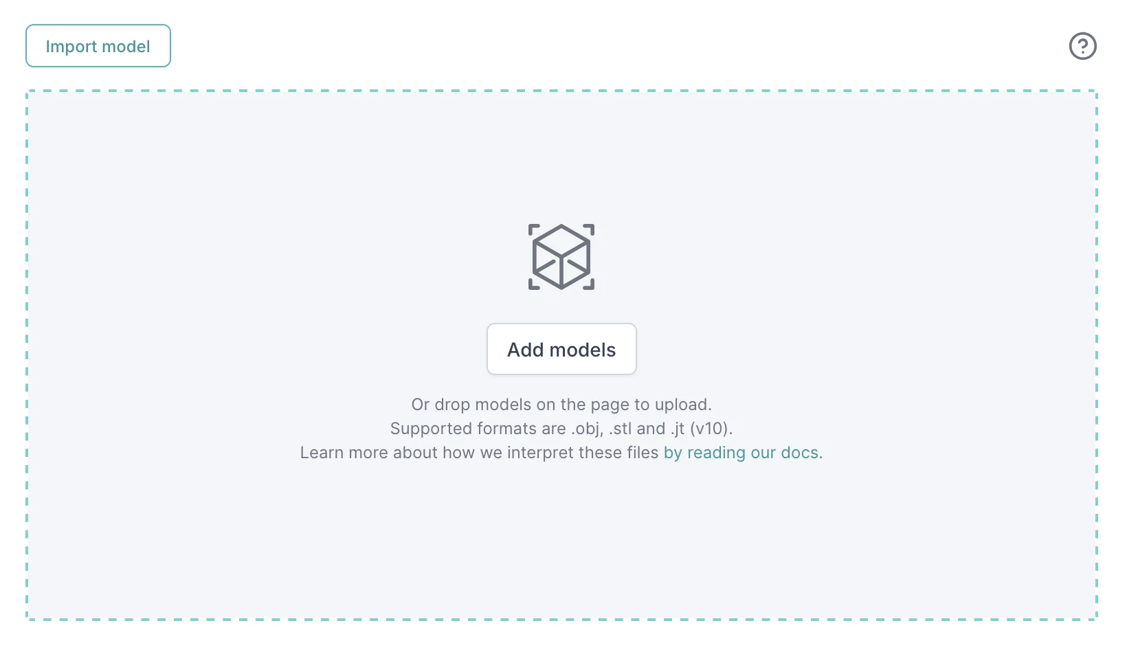 Models preview window