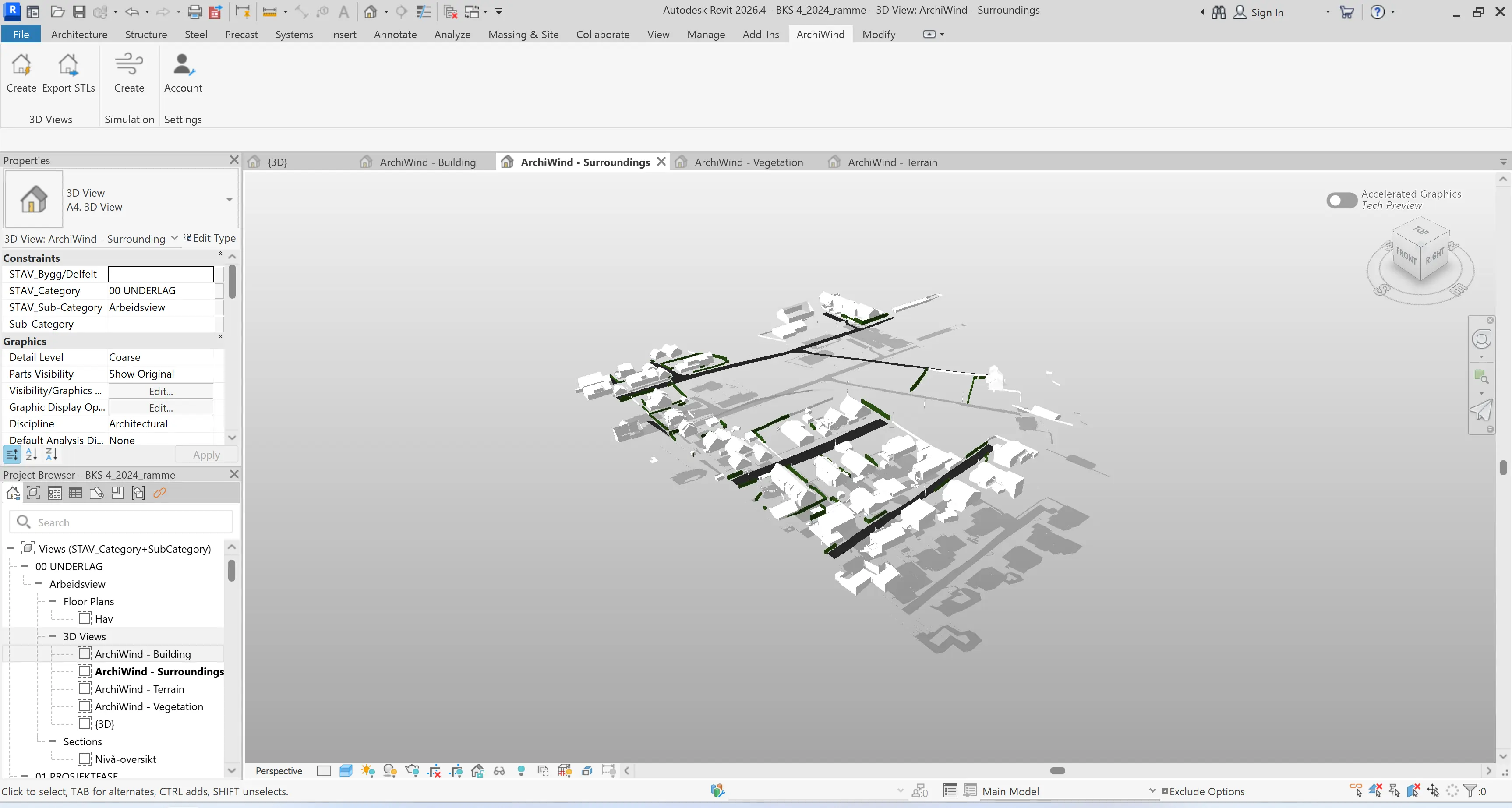 Preview surroundings